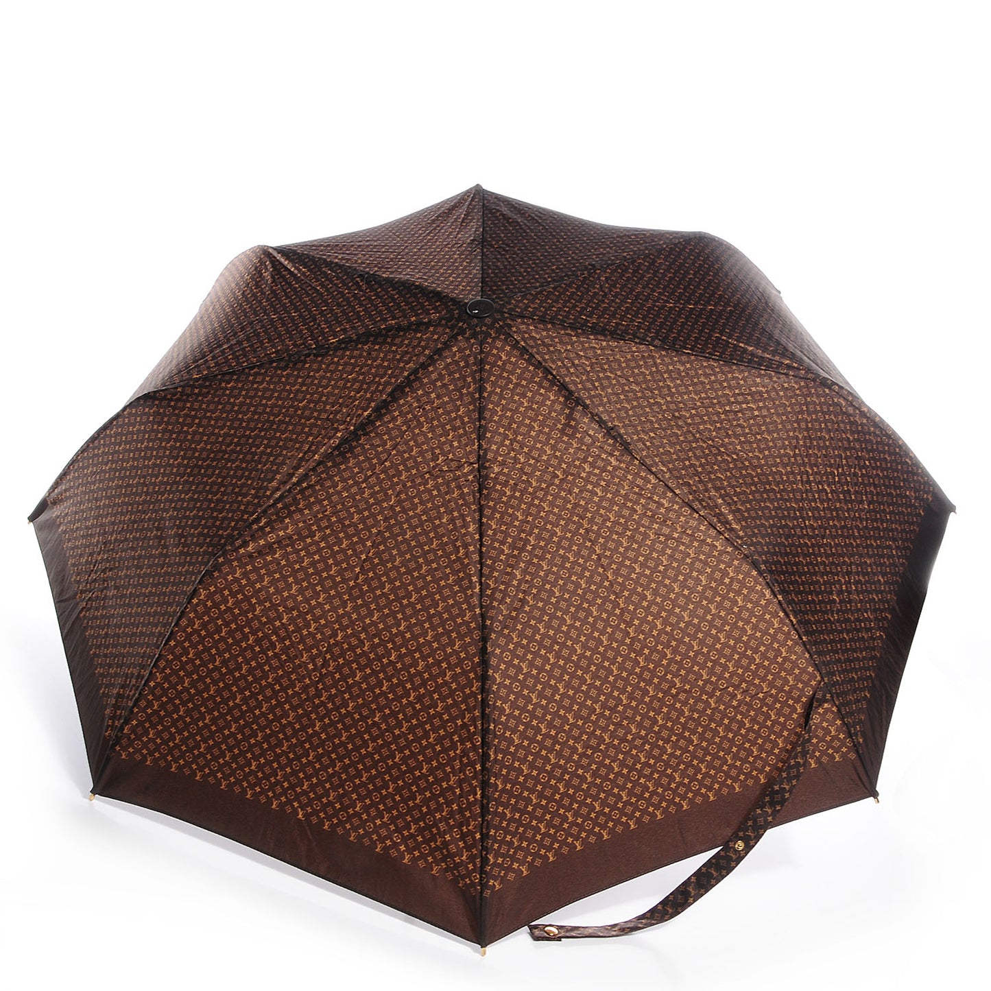Monogram Ondees Compact Umbrella Marron