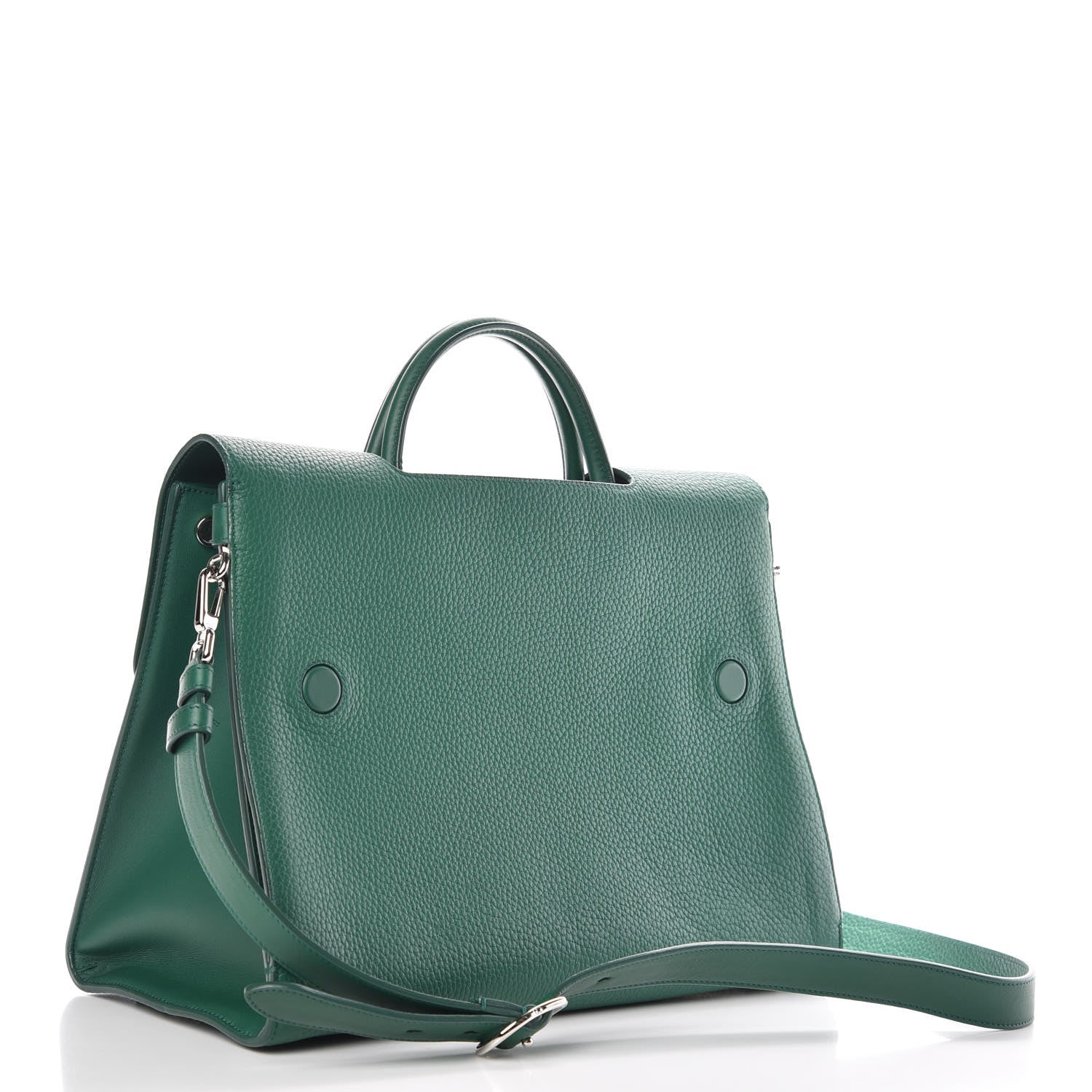 Christian Dior Grained Calfskin Medium Diorever Flap Green 3 of 13