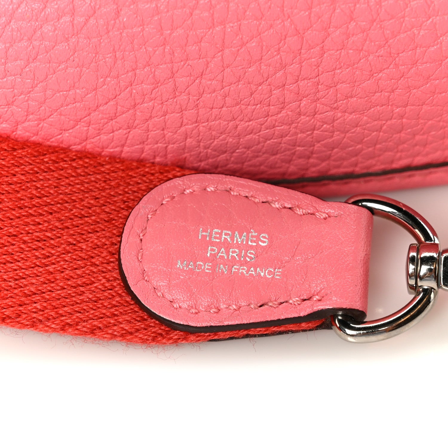 Hermes Taurillon Clemence Amazone Evelyne TPM Rose Azalee Rouge