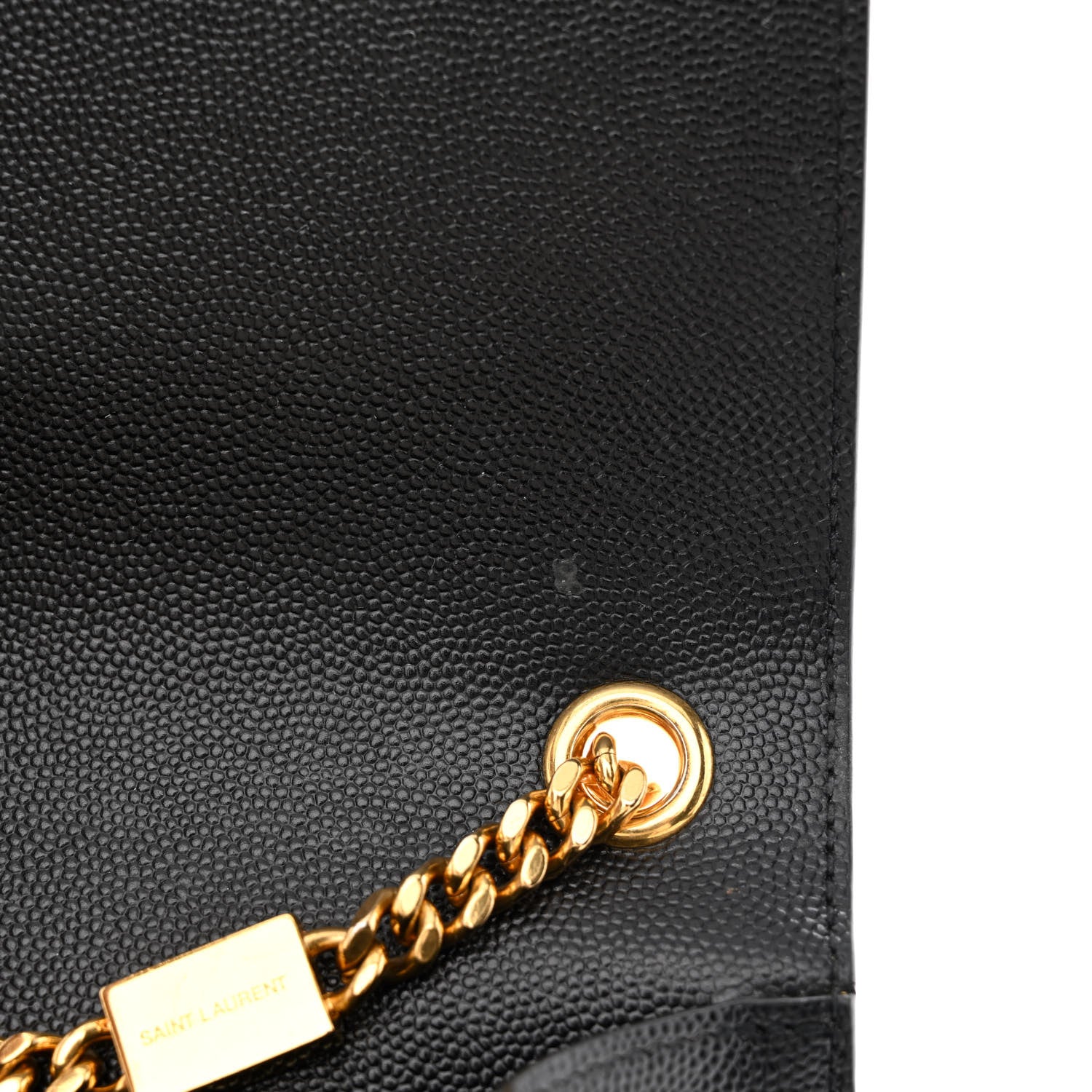 Saint Laurent Grain De Poudre Small Monogram Kate Satchel Black 16 of 17