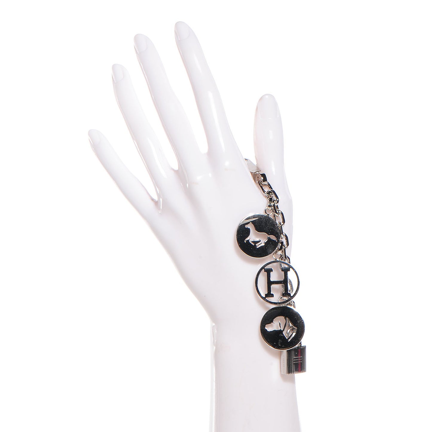 Palladium Breloque Bag Charm Silver