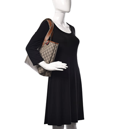 Gucci GG Plus Monogram Medium Signature Web Loop Tote Brown 2 of 10