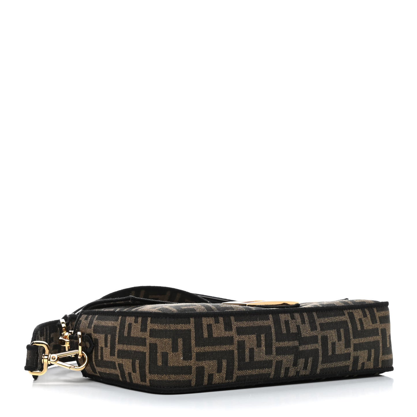 Fabric Jacquard FF 1974 Medium Baguette Tobacco Moro Black