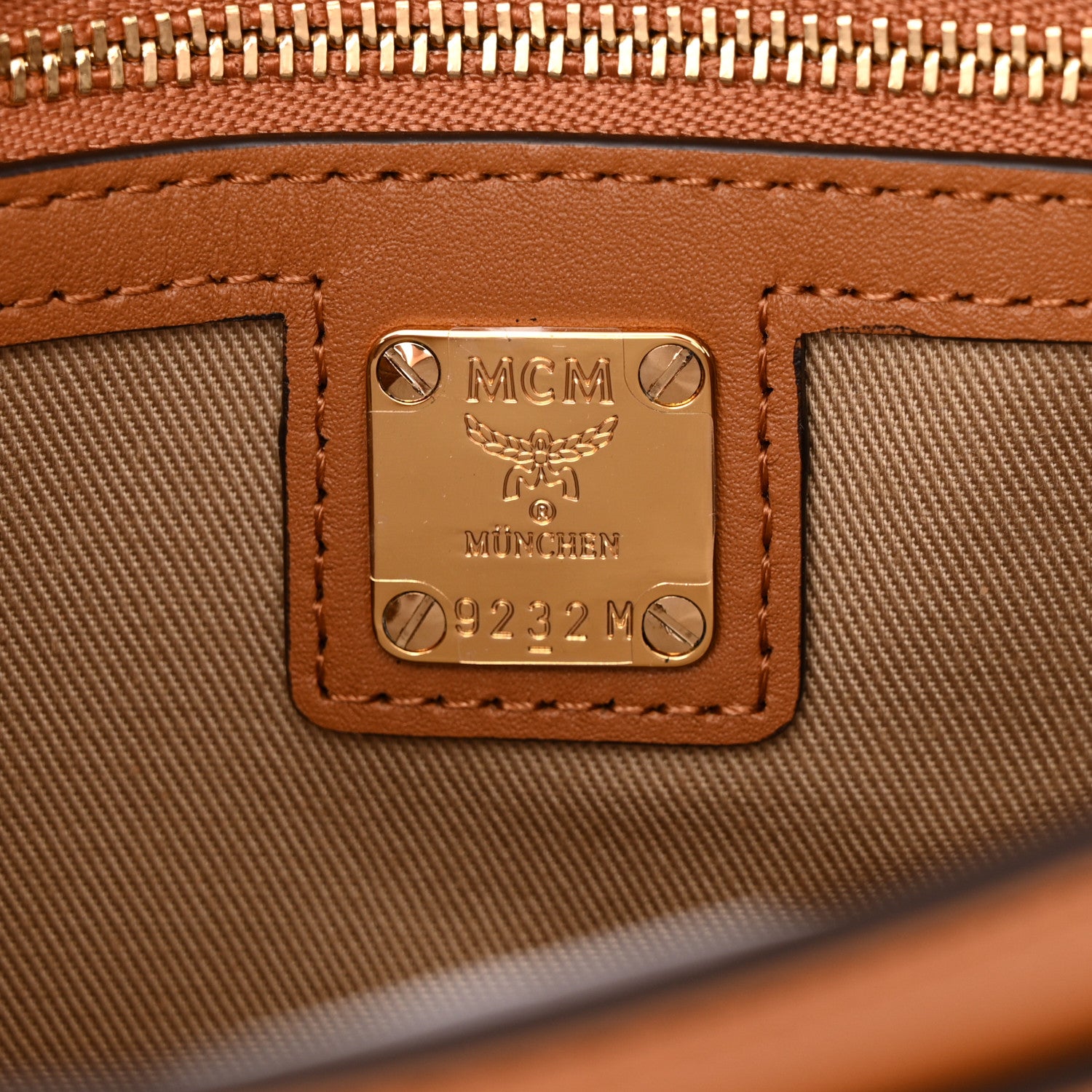MCM Visetos Monogram Tracy Crossbody Cognac 6 of 12