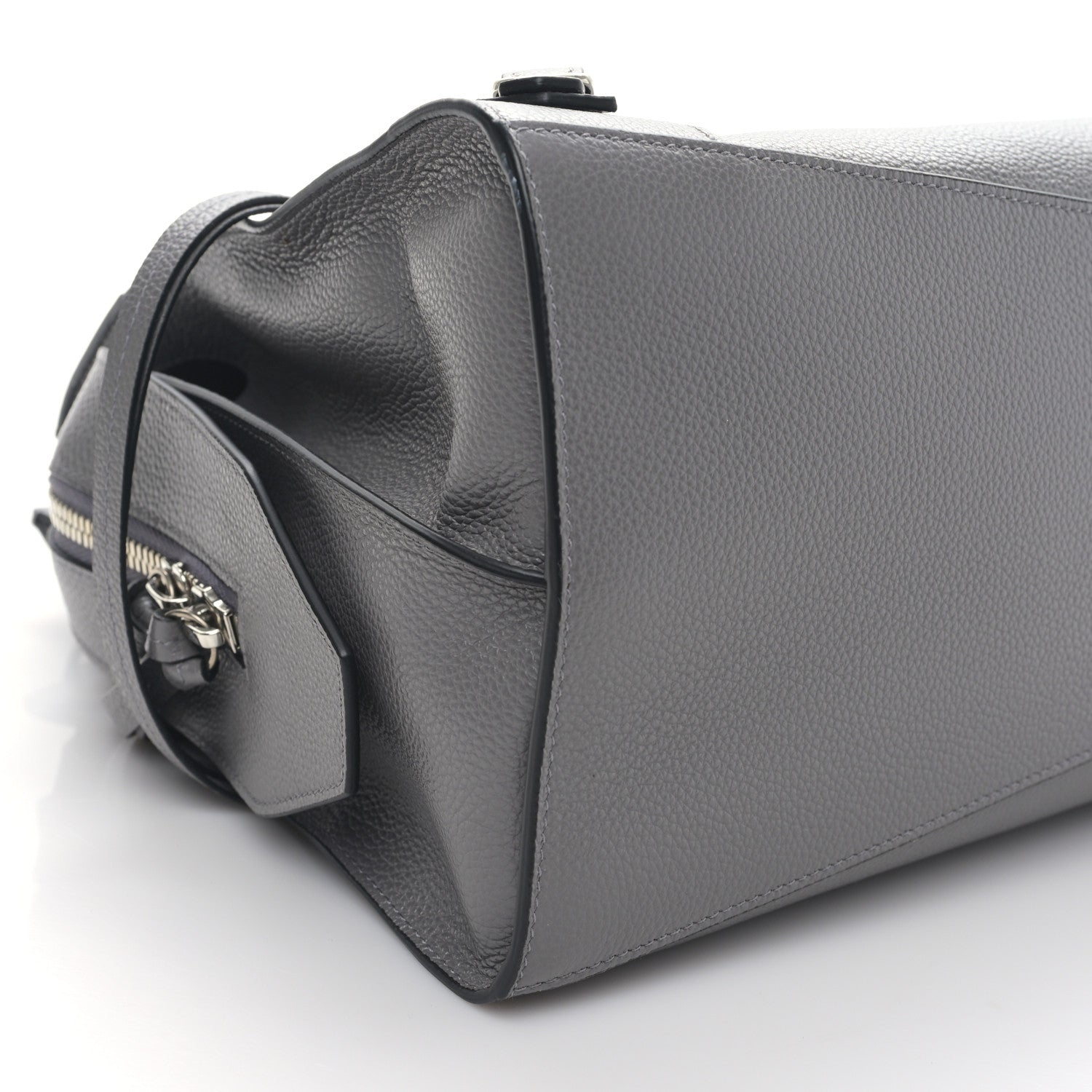 Balenciaga Grained Calfskin Neo Classic Silver Hardware Medium City Dark Grey 6 of 7