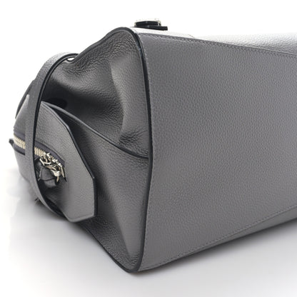 Balenciaga Grained Calfskin Neo Classic Silver Hardware Medium City Dark Grey 6 of 7