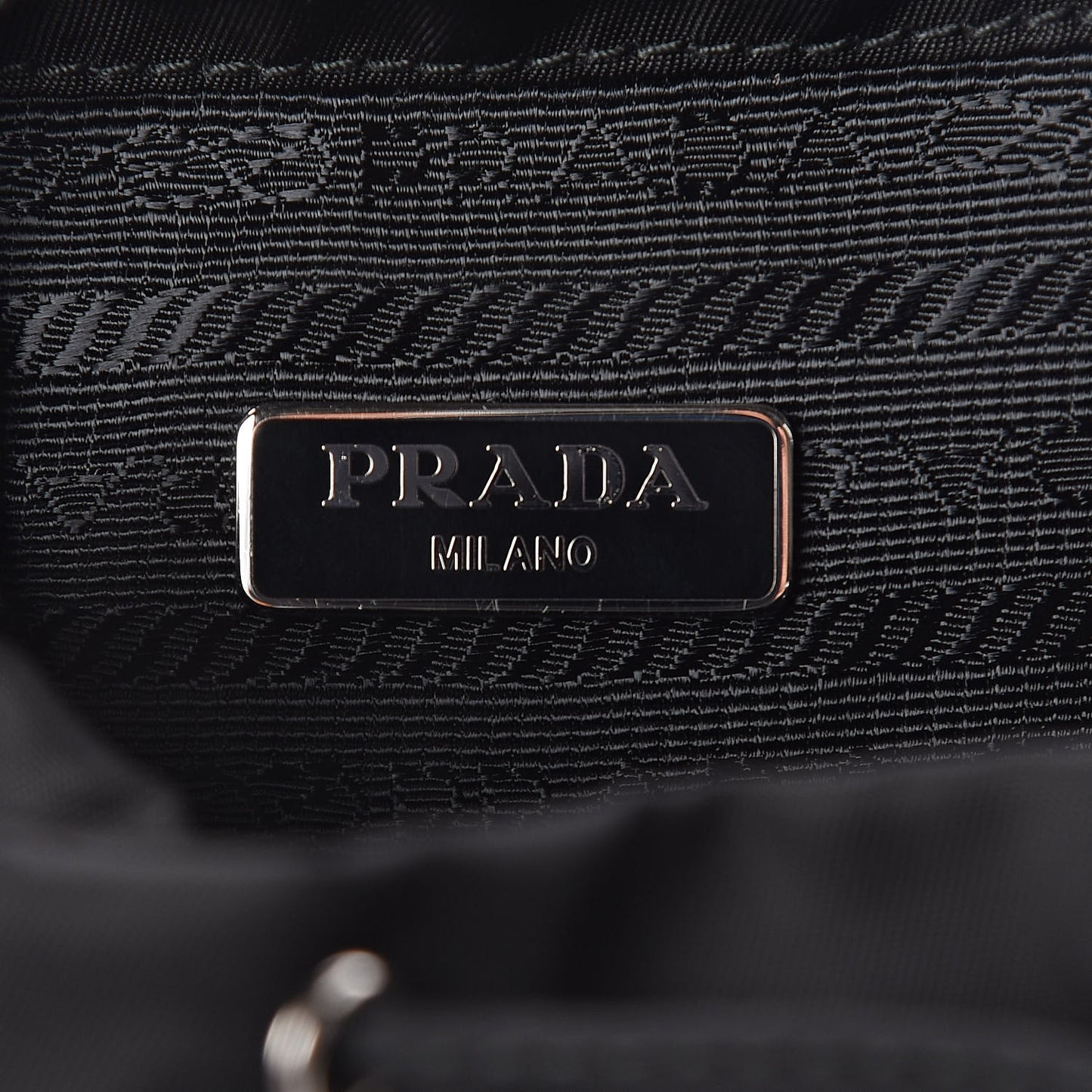Nylon Vela Mini Crossbody Backpack Black