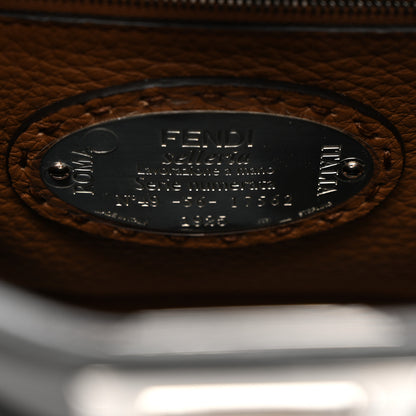 Fendi Cuoio Romano Selleria Bi-Color Mini Peekaboo Iconic Satchel Black Mou 6 of 10