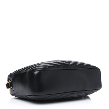 Saint Laurent Calfskin Matelasse Monogram Lou Camera Bag Black 3 of 5