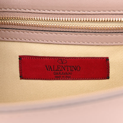 Valentino Garavani Vitello Medium Glam Lock Rockstud Flap Poudre 5 of 10