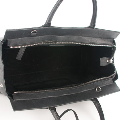 Saint Laurent Grained Calfskin Medium Cabas Rive Gauche Black 5 of 6