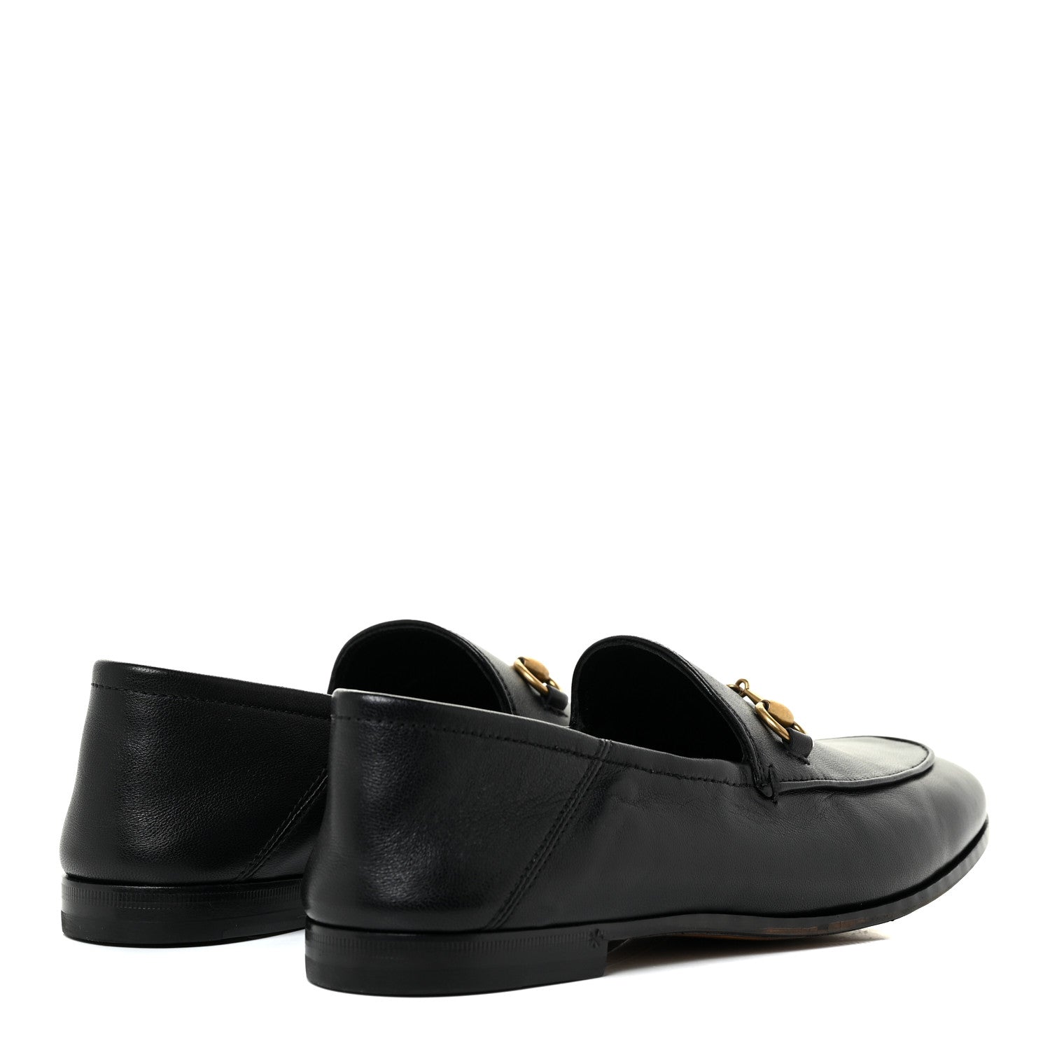 Gucci Calfskin Womens Jordaan Loafers 37 Black 4 of 19