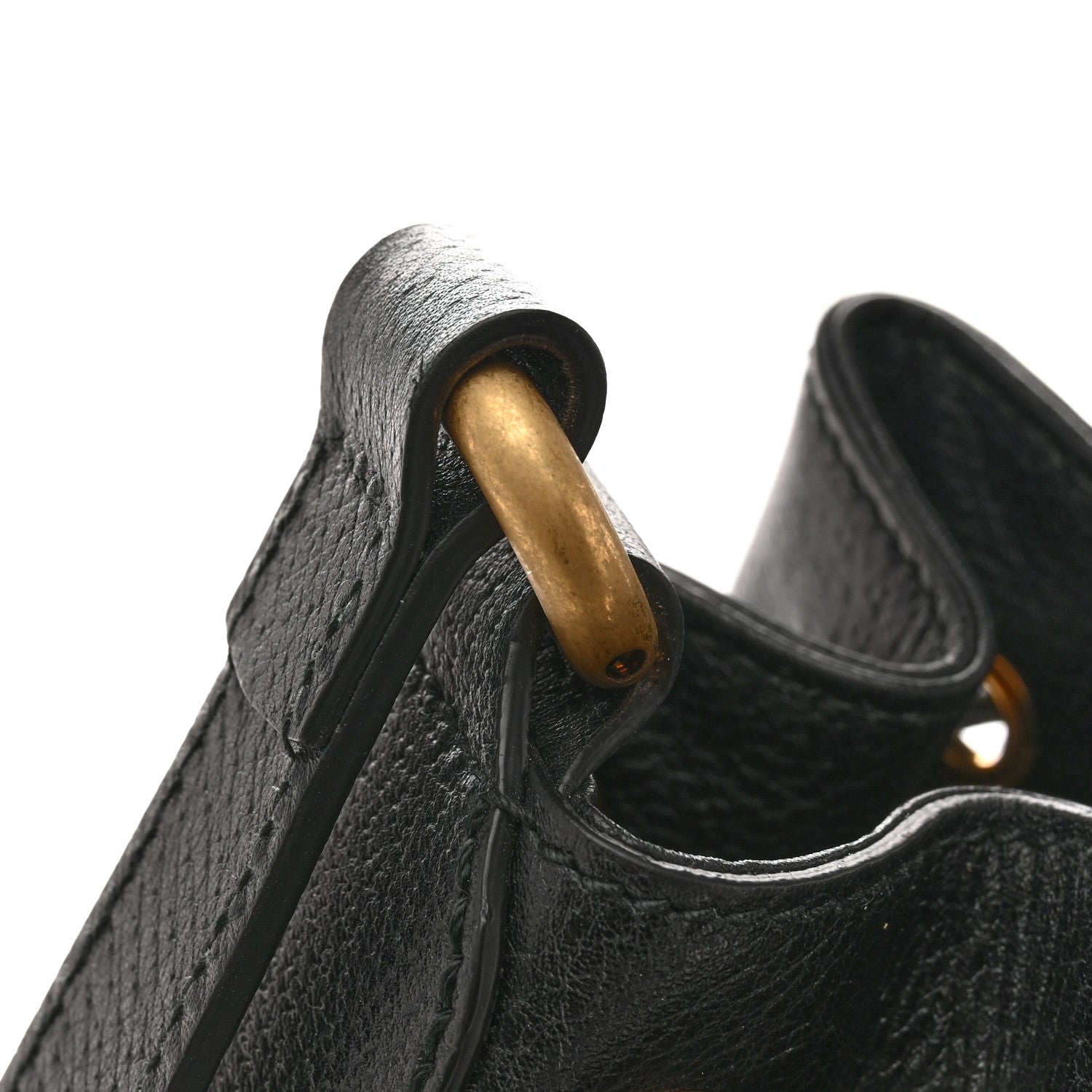 Gucci Velvet GG Monogram Textured Calfskin Web Bucket Bag Brown Black 12 of 12