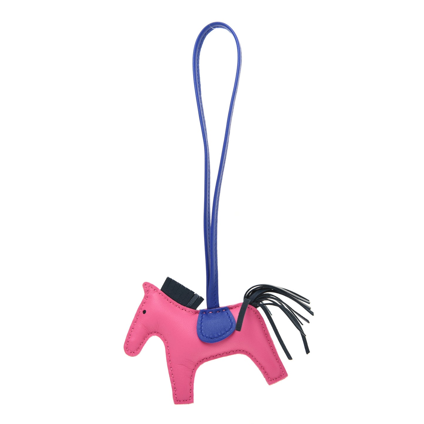 Milo Lambskin Grigri Rodeo Horse Bag Charm PM Rose Azalee Vert Cypress Bleu Electrique