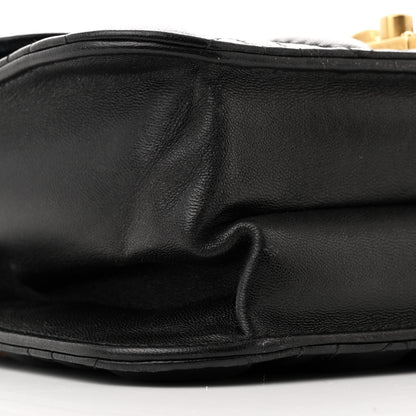 Christian Dior Lambskin Cannage Small Dioraddict Flap Bag Black 9 of 11