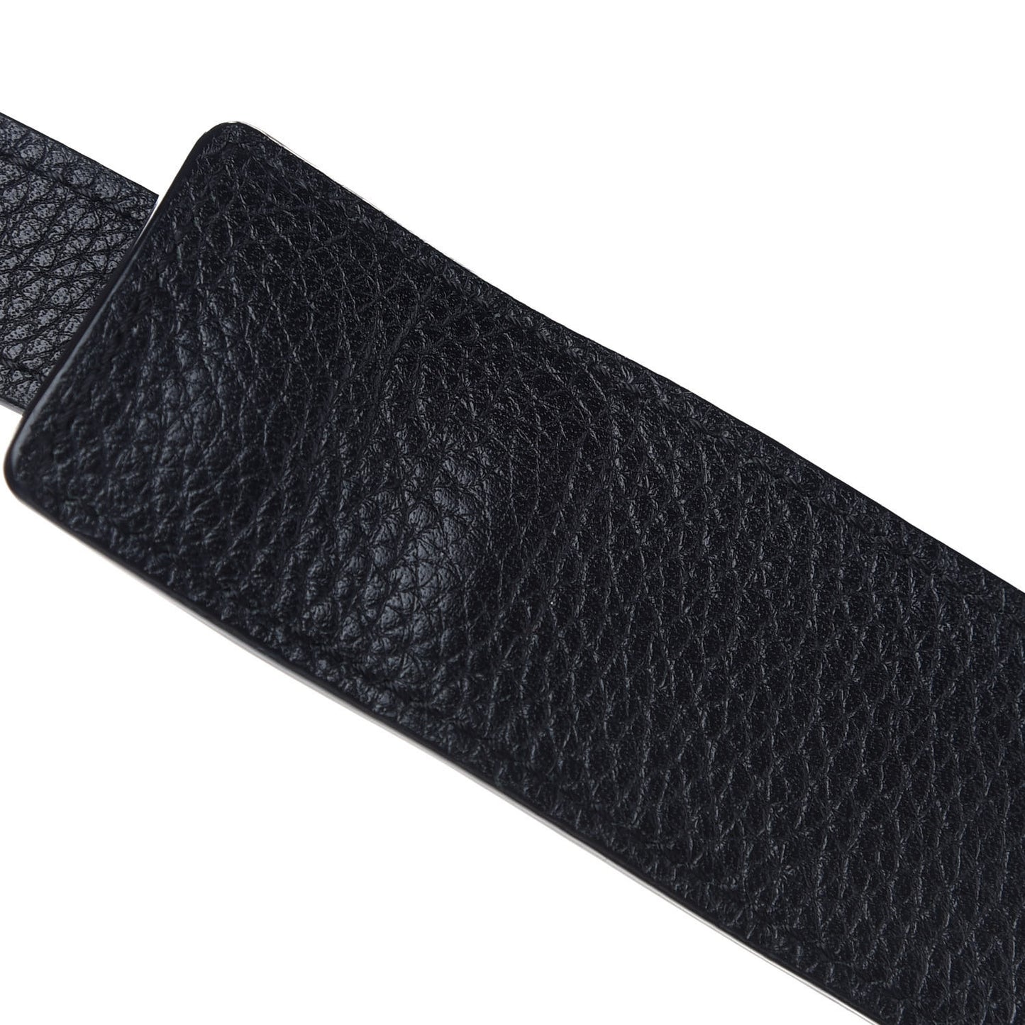 Drummed Calfskin Suede Small Trapeze Black