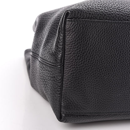 Gucci Pebbled Calfskin Medium Soho Chain Shoulder Bag Black 5 of 10