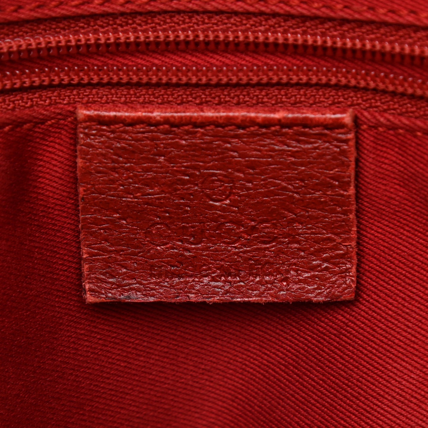 Monogram Medium Tote Red