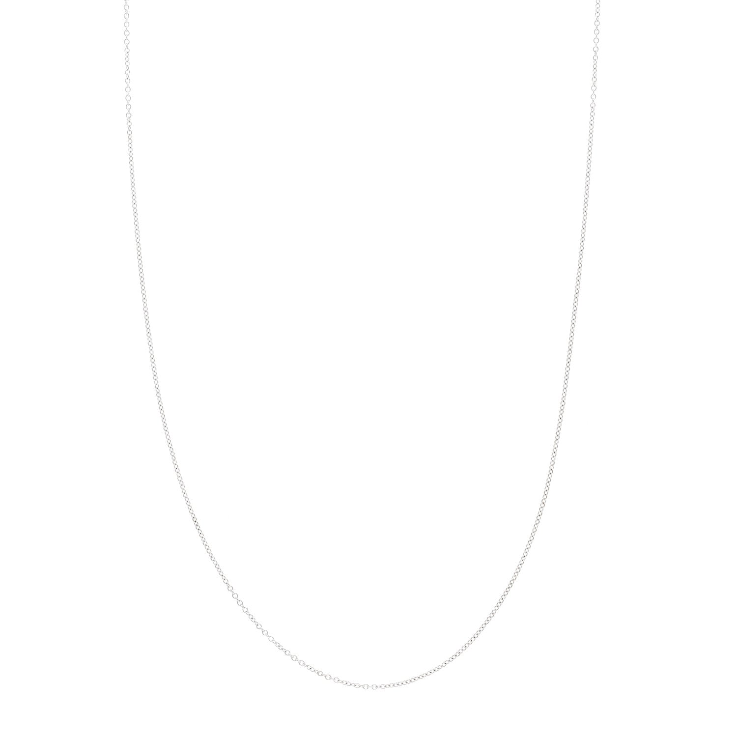 Tiffany 18K White Gold Chain Necklace 19.5" 1 of 4