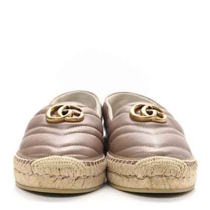 Gucci Nappa Matelasse GG Marmont Espadrilles 38.5 Porcelain Rose 2 of 11