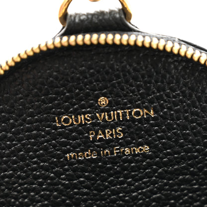 Louis Vuitton Empreinte Monogram Giant Round Coin Purse Black Beige 6 of 6
