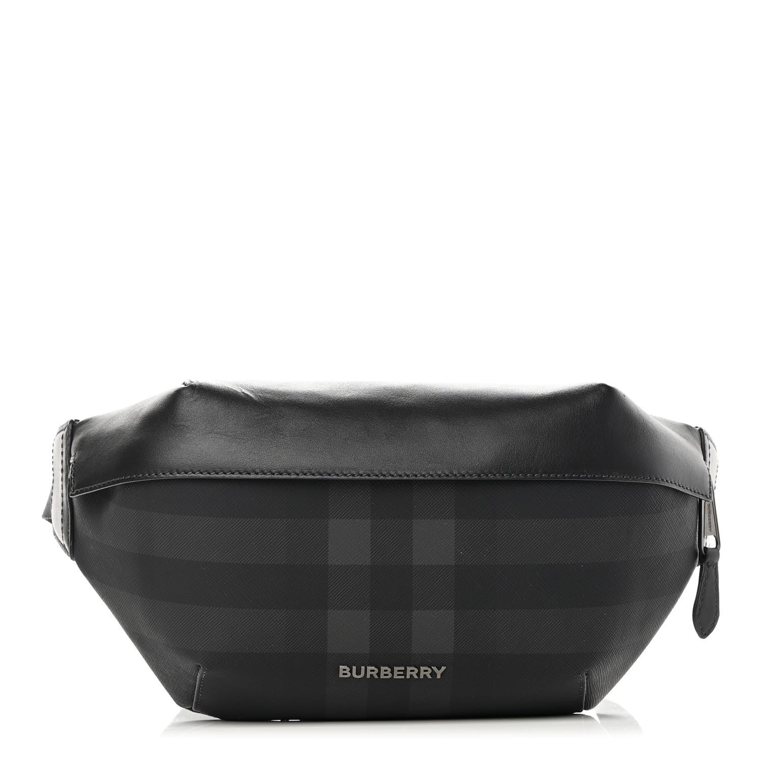 Burberry Charcoal Check Calfskin Sonny Bum Bag Charcoal 1 of 11