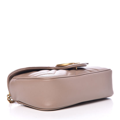 Gucci Calfskin Matelasse Super Mini GG Marmont Shoulder Bag Porcelain Rose 4 of 11