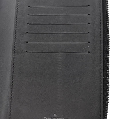 Louis Vuitton Calfskin Monogram Shadow Vertical Zippy Wallet Black 7 of 8