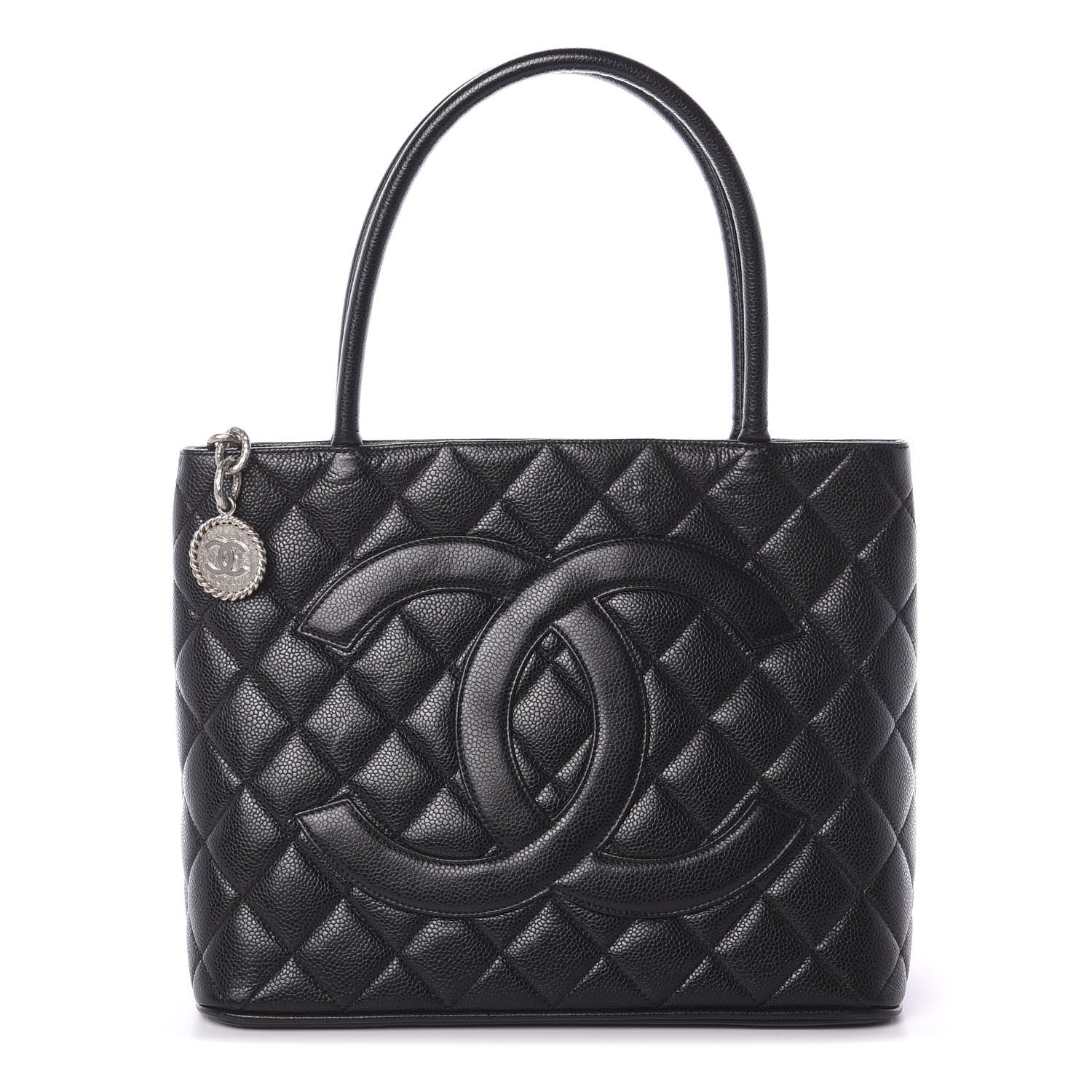 Chanel Caviar Quilted Medallion Tote Black 1 of 10