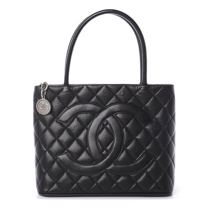 Chanel Caviar Quilted Medallion Tote Black 1 of 10