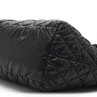 Chanel Nylon Quilted Small Coco Cocoon Tote Black 10 of 10