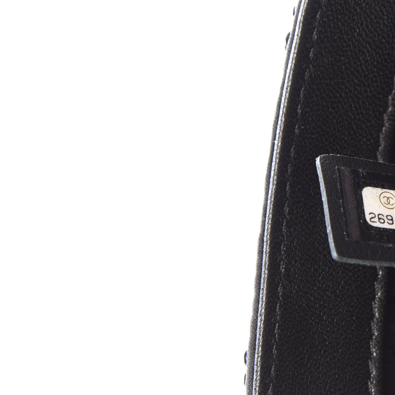 Chanel Sequin Striped Classic Mini Flap Black Gold 8 of 9