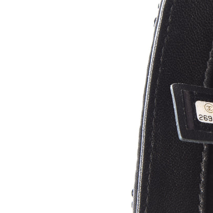 Chanel Sequin Striped Classic Mini Flap Black Gold 8 of 9