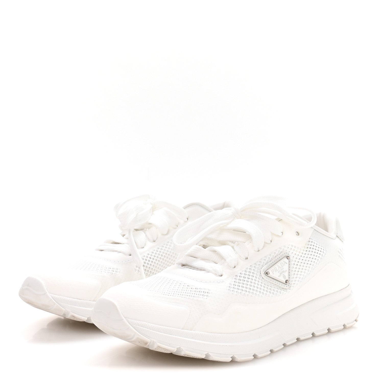 Prada Rete Triangle Prax 2.0 Sneakers 37 White 4 of 8