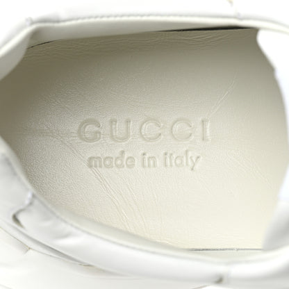 Gucci Apollo Calfskin Mens Prodige D'Amour Rhyton Sneakers 8.5 Great White 8 of 9