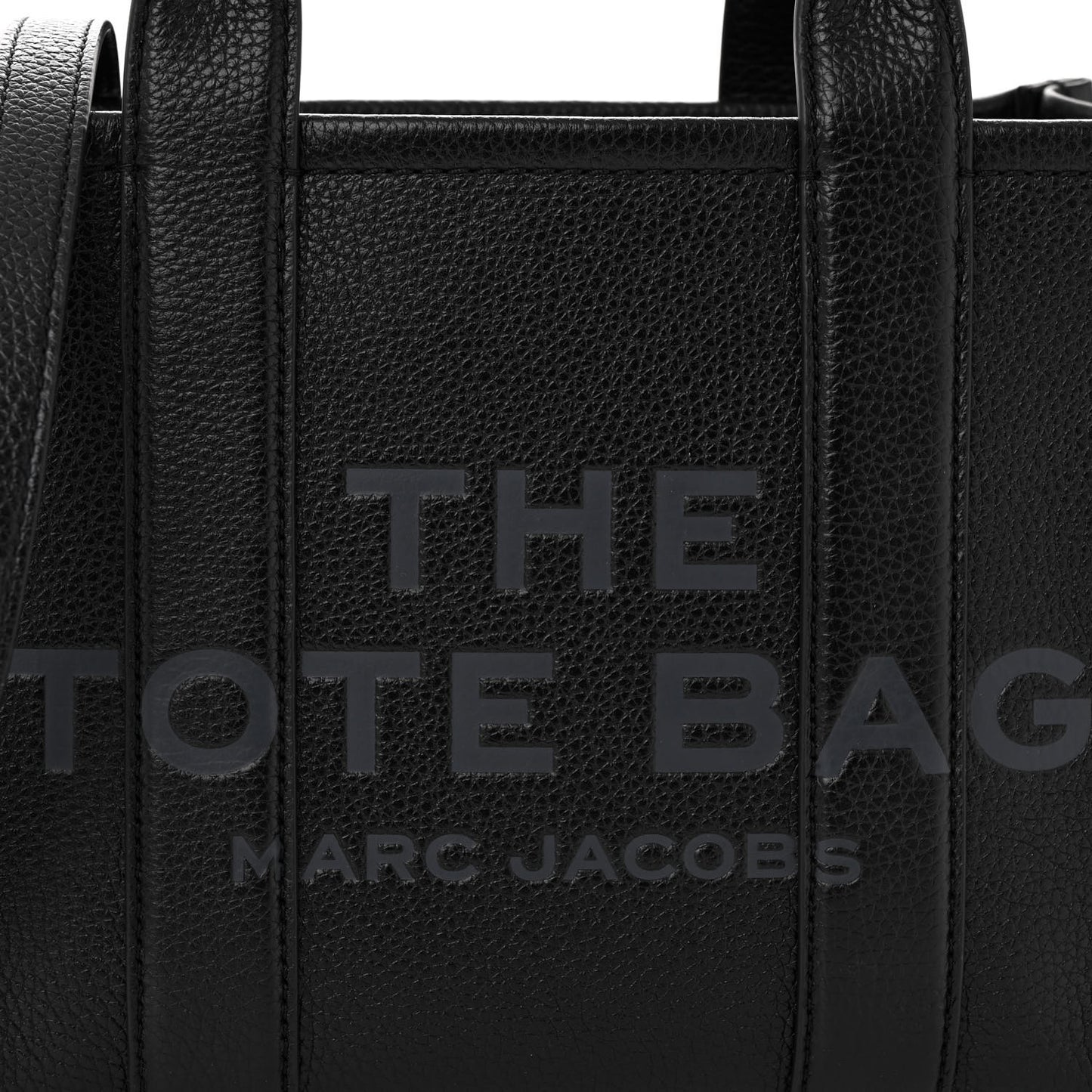 Grained Calfskin Micro The Tote Bag Black