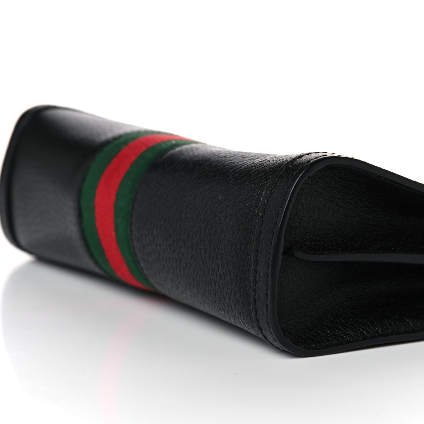 Calfskin GG Web Small Ophidia Chain Shoulder Bag Black