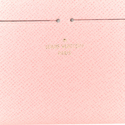 Louis Vuitton Calfskin Felicie Card Holder Insert Rose Ballerine 6 of 6