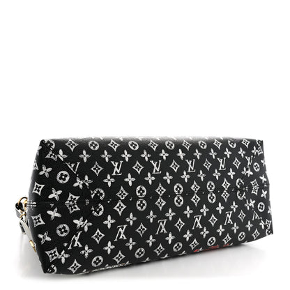 Louis Vuitton Calfskin Catogram Alma Souple MM Black 4 of 10