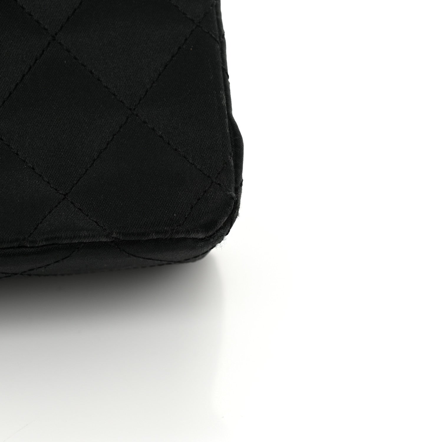 Chanel Satin Quilted Mini Square Flap Black 13 of 16