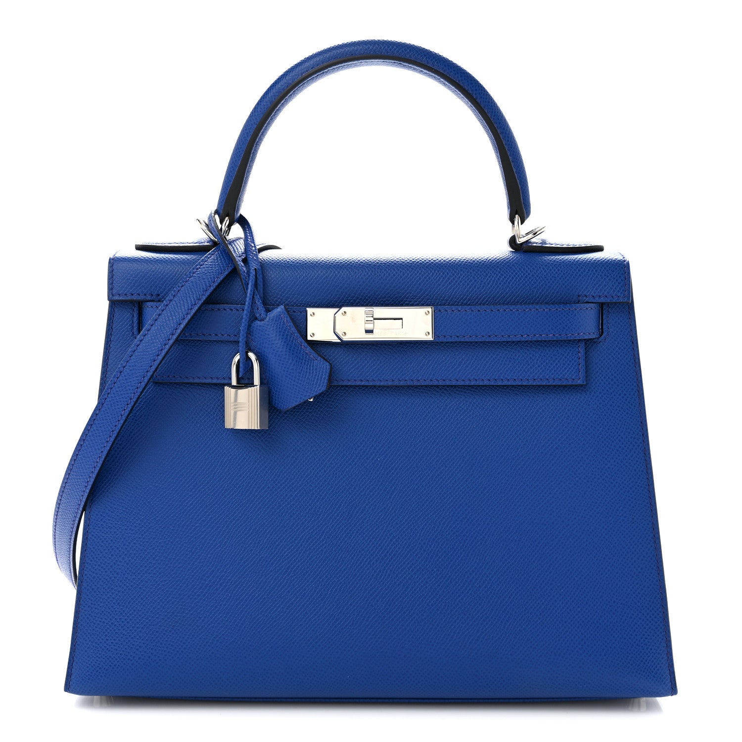 Hermes Epsom Verso Kelly Sellier 28 Bleu Royal Anemone 1 of 10