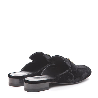Hermes Velvet Trocadero Mule 38 Black 4 of 9