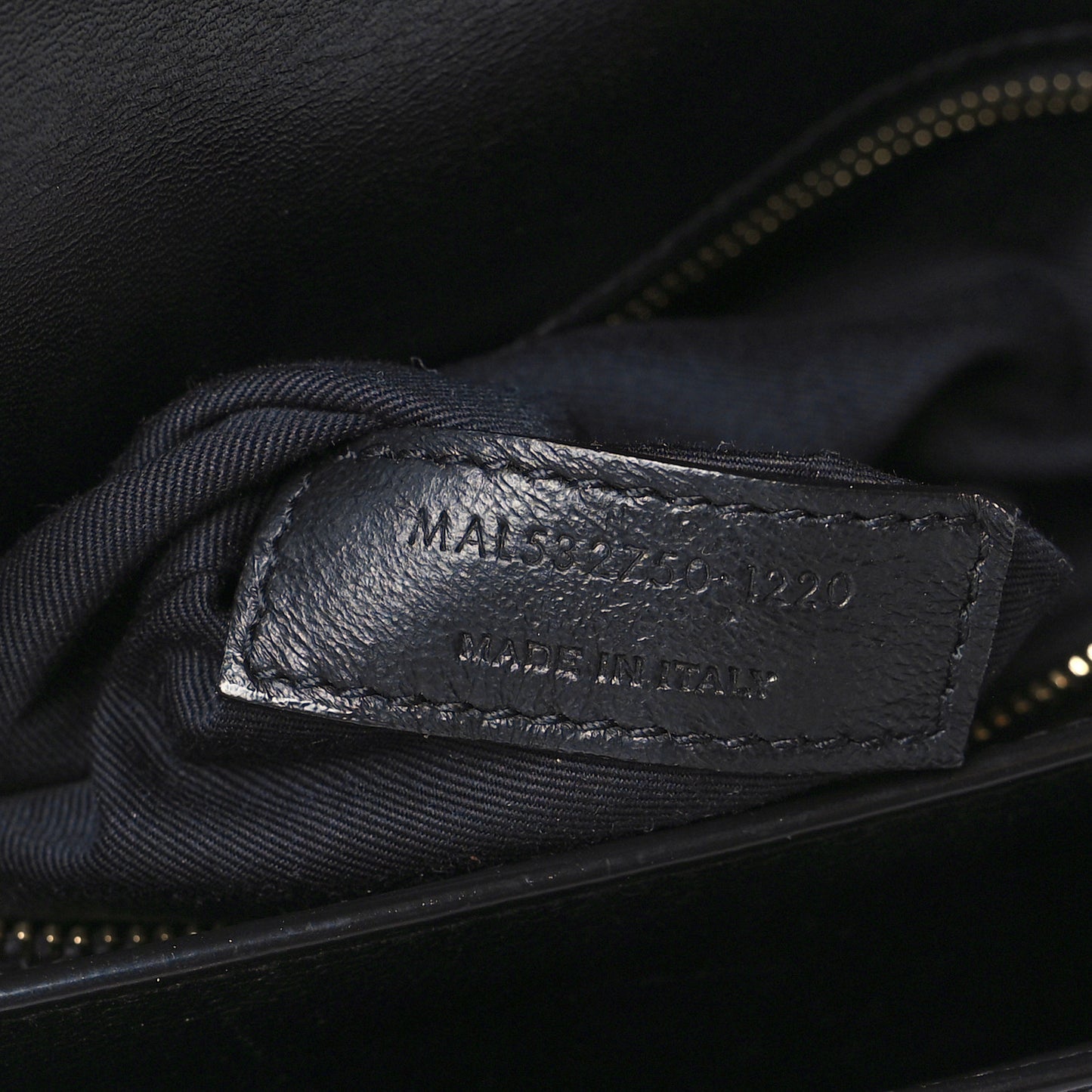 Smooth Calfskin Suede Monogram Cassandra Clasp Bag Black