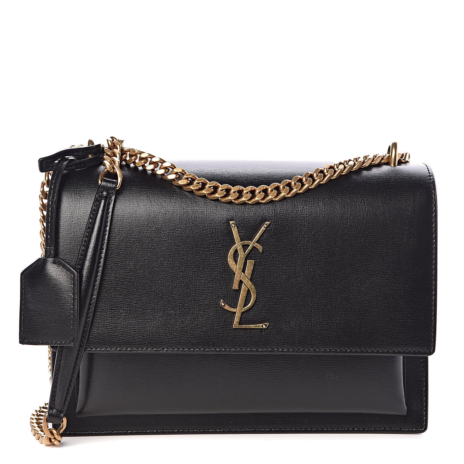 Saint Laurent Calfskin Medium Monogram Sunset Black 1 of 10