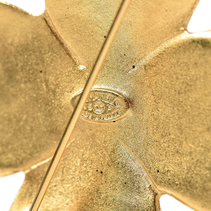 Chanel CC Cross Brooch Gold 4 of 4