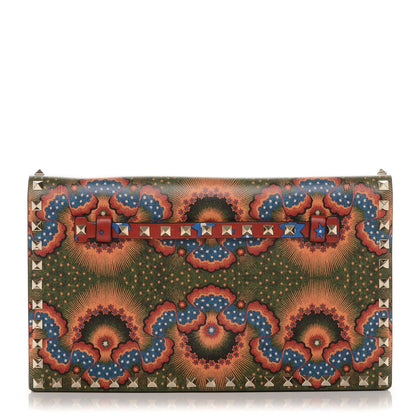 Valentino Garavani Nappa Enchanted Wonderland Rockstud Wristlet Clutch Red 1 of 6