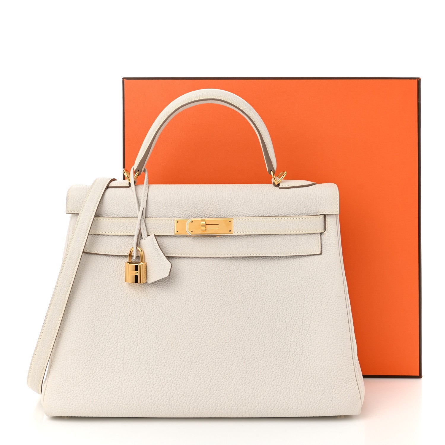 Hermes Togo Kelly Retourne 32 Gris Pale 11 of 11