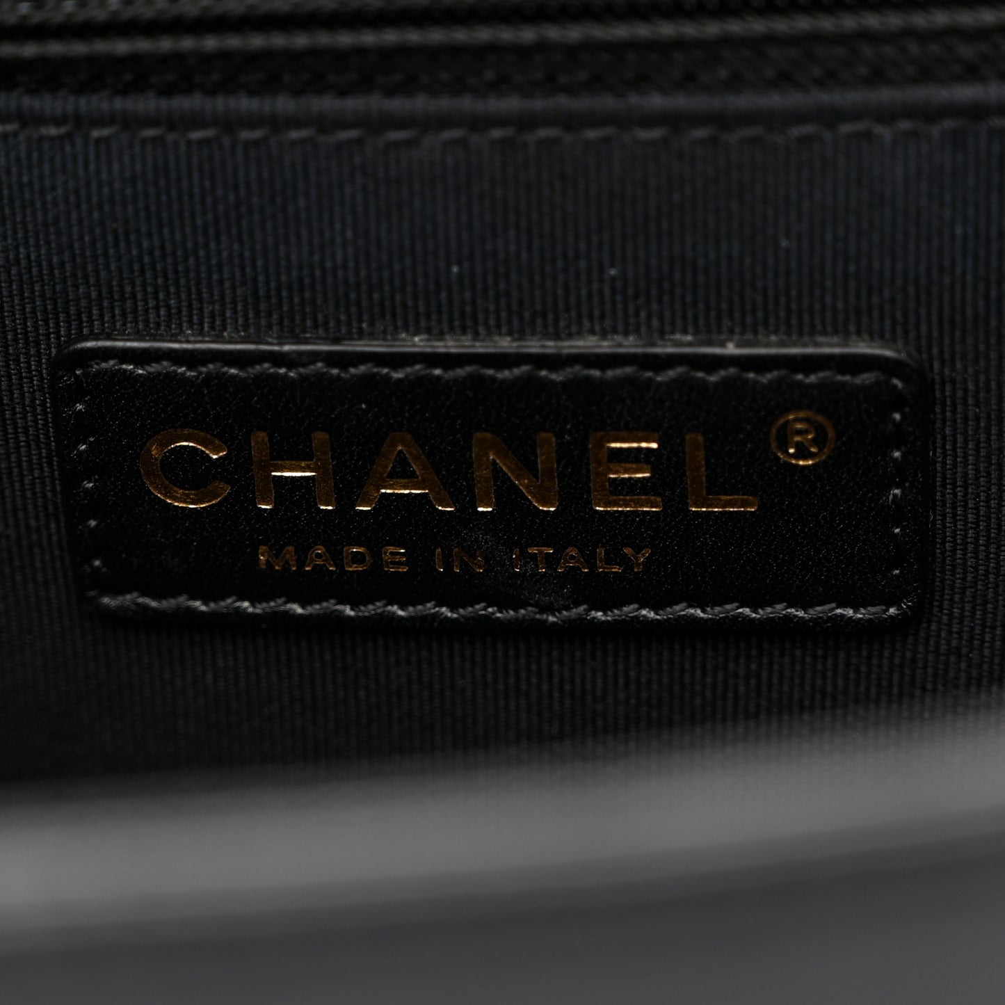 Lambskin Quilted Large Boy Flap Black