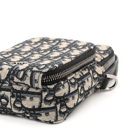 Christian Dior Oblique Crossbody Bag Blue 9 of 10