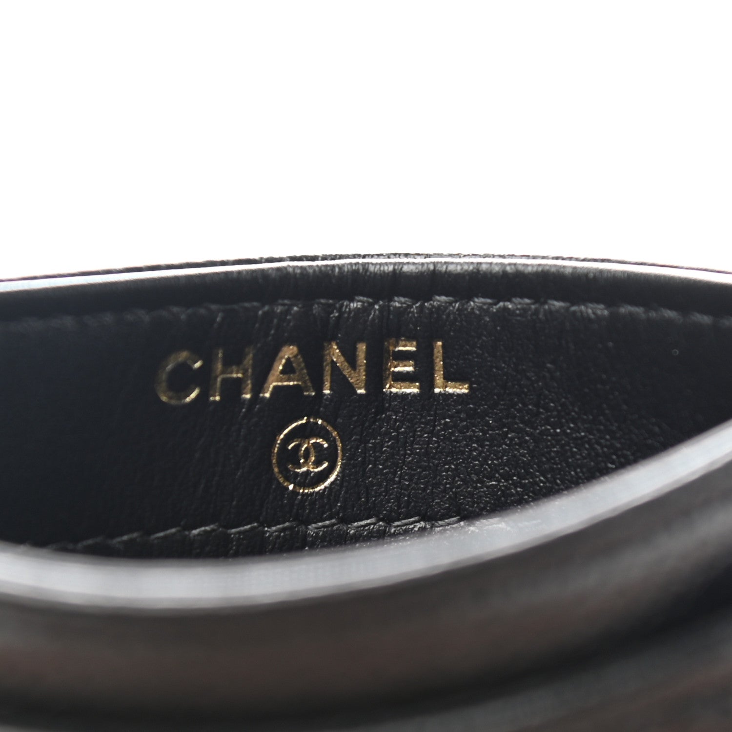 Chanel Caviar Camellia Embossed Card Holder Black 6 of 9